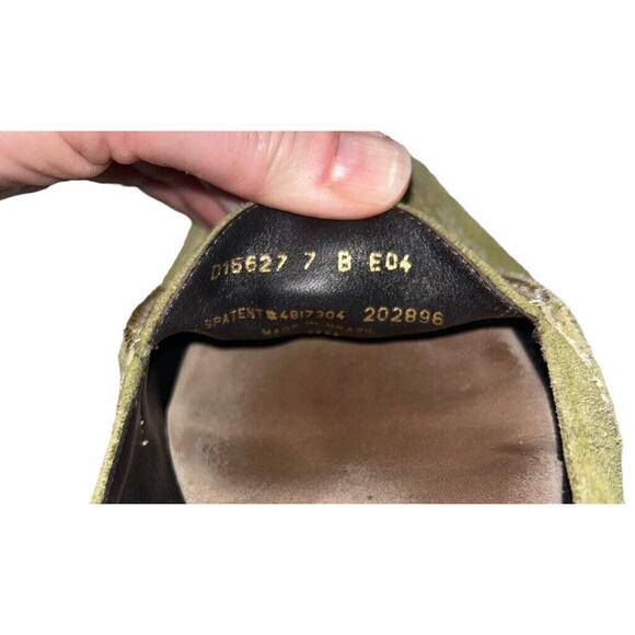 Cole Haan Air slip-on Mules suede green loafer Size 7B Brazil - Picture 9 of 9